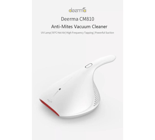 Пылесос для удаления пылевых клещей deerma Mite Vacuum Cleaner CM800 White, 450W, 75dB (Мятая упаковка) Пылесос для удаления пылевых клещей deerma Mite Vacuum Cleaner CM800 White, 450W, 75dB (Мятая упаковка)