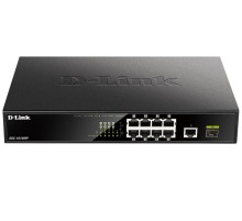 Коммутатор D-Link Неуправляемый PoE-коммутатор, 9x1000Base-T (8x1000Base-T PoE), 1x1000Base-X SFP, PoE-бюджет 125 Вт, корпус металл