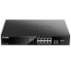 Коммутатор D-Link Неуправляемый PoE-коммутатор, 9x1000Base-T (8x1000Base-T PoE), 1x1000Base-X SFP, PoE-бюджет 125 Вт, корпус металл