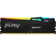 Память оперативная/ Kingston 32GB 5600MT/s DDR5 CL40 DIMM FURY Beast RGB XMP