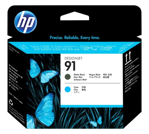 Печатающая головка/ HP 91 Matte Black and Cyan Printhead