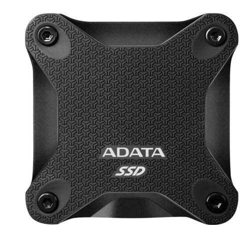Твердотельный накопитель/ ADATA External SSD SD620, 512GB, Type-C, USB 3.2 Gen2, R/W 550/500 MB/s, 80x80x15mm, Black (5 лет)