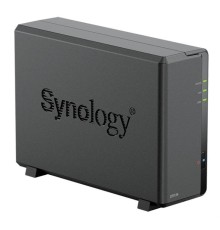 Системы хранения данных Synology QC 1,7GhzCPU/1Gb/upto 1HDD SATA(3.5', 2.5')/2xUSB3.2/1GbE/iSCSI/2xIPcam(upto 12)/1xPS/1YW repl DS118