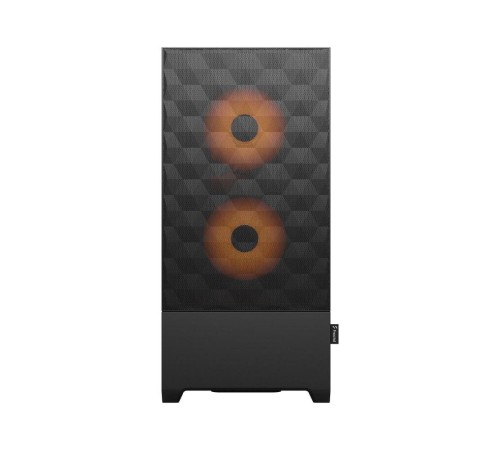 Корпус ПК без блока питания/ Case Fractal Design Pop Air RGB Orange Core TG Clear Tint, Midi-Tower, 3x120mm RGB, 2xUSB-A 3.2 ATX, mATX, mITX Black/Orange