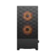 Корпус ПК без блока питания/ Case Fractal Design Pop Air RGB Orange Core TG Clear Tint, Midi-Tower, 3x120mm RGB, 2xUSB-A 3.2 ATX, mATX, mITX Black/Orange