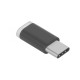 Greenconnect Переходник USB Type C на micro USB 2.0, M/F, Greenconnect, черный, GCR-UC3U2MF-BK