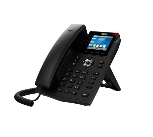 SIP телефон Fanvil X3U Pro, 6 SIP-акк., 2,8", 320x240 Цвет. экран, POE, БП в комп., 2x1 Gbps SIP телефон Fanvil X3U Pro, 6 SIP-акк., 2,8", 320x240 Цвет. экран, POE, БП в комп., 2x1 Gbps