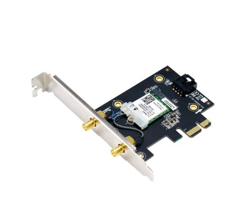 адаптер ASUS PCE-BE6500 // WI-FI 7 802.11be, 2882 + 688Mbps, PCI-E Adapter, 2 antenna