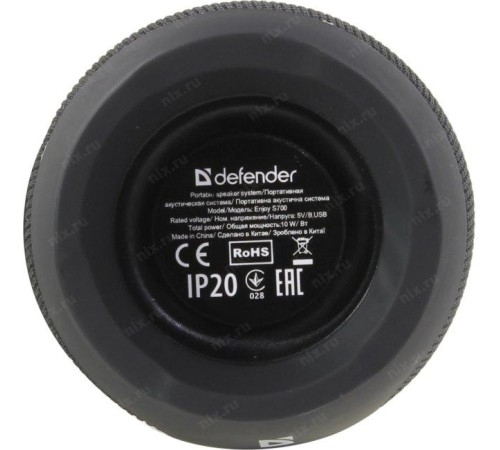Defender Портативная акустика Enjoy S700 черный, 10Вт, BT/FM/TF/USB/AUX