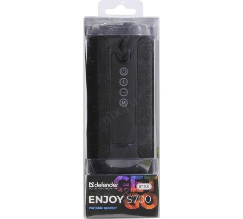 Defender Портативная акустика Enjoy S700 черный, 10Вт, BT/FM/TF/USB/AUX