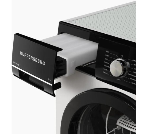 Сушильная машина KUPPERSBERG/ Сушильная машина KUPPERSBERG, High-Tech, загрузка 10 кг, 15 программ, тепловой насос, отсрочка старта, реверс барабана, электронное управление, блокировка от детей, энергоэффективность А++, цвет белый Сушильная машина KUPPERSBERG/ Сушильная машина KUPPERSBERG, High-Tech, загрузка 10 кг, 15 программ, тепловой насос, отсрочка старта, реверс барабана, электронное управление, блокировка от детей, энергоэффективность А++, цвет белый