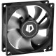 Кулер для корпуса/ Case Cooler ID-COOLING NO-8025-SD (80x80x25mm, 3-pin, 25.5CFM, 21dBA, 2000RPM, Black/Gray)