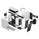 Корпус ПК без блока питания/ Case Fractal Design Meshify 2 TG Clear Tint, Midi-Tower, 3x140mm, 2xUSB-A 3.2 + 1xUSB 3.2 Type-C E-ATX, ATX, mATX, mITX White