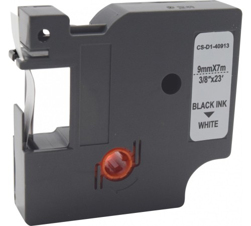 -/ Картридж ленточный Cactus CS-D1-40913 40913 черный/белый для Dymo LM 160, 210D, 280, PnP, 420P, 500 TS; Rhino Pro 6000, 5200, 4200