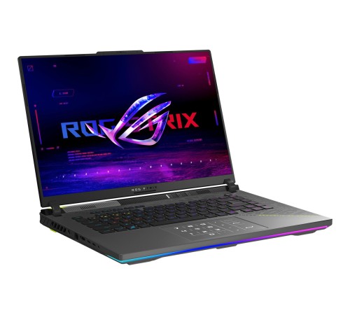 Ноутбук/ ASUS ROG Strix G16 G614PR-RV027 16"(1920x1200 (матовый, 165Hz) IPS)/AMD Ryzen 9 8940HX(4Ghz)/16384Mb/1024PCISSDGb/noDVD/Ext:NVIDIA GeForce RTX 5070 Ti(12288Mb)/Cam/BT/WiFi/90WHr/war 1y/2.5kg/Eclipse Gray/DOS