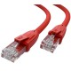 GCR Патч-корд прямой 5.0m UTP кат.6, красный, 24 AWG, литой, ethernet high speed, RJ45, T568B