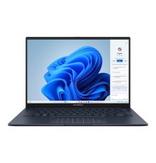 Ноутбук/ ASUS UX3405MA-QD489 14"(1920x1200 OLED 16:10)/Intel Core Ultra 5 125H(1.2Ghz)/16384Mb/1024SSDGb/noDVD/Int:Intel Arc graphics/Cam/BT/WiFi/75WHr/war 1y/1.22kg/Ponder Blue/DOS + NumberPad; алюм корп; +чехол; +USB-RJ45 кабель