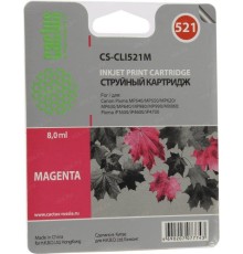 -/ Картридж струйный Cactus CS-CLI521M пурпурный (8.4мл) для Canon Pixma MP540/MP550/MP620/MP630/MP640/