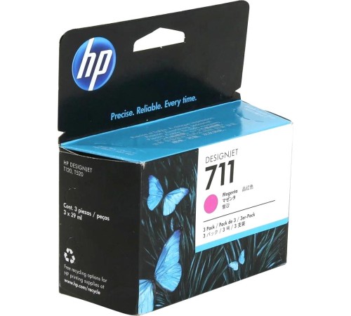 Набор картриджей/ HP 711 3-Pack 29-ml Mag Ink Cartridge Набор картриджей/ HP 711 3-Pack 29-ml Mag Ink Cartridge