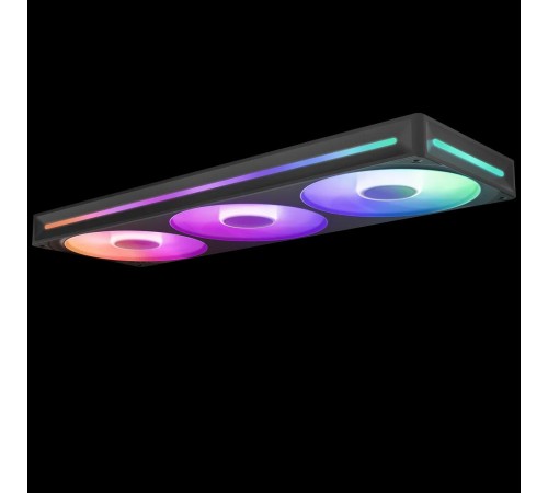 Кулер для корпуса ПК/ Case Cooler NZXT F360 RGB Core (120x120x25mm, 4-pin PWM, RGB, 75.12CFM, 30dBA, 2400RPM, Black, Single-Frame RGB Fan Unit)