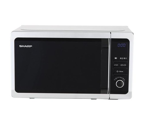 Микроволновая печь Sharp/ 20 л, 800 Вт, эмаль, серебристый Микроволновая печь Sharp/ 20 л, 800 Вт, эмаль, серебристый