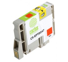 -/ Картридж струйный Cactus CS-EPT0547 T0547 красный (16.2мл) для Epson Stylus Photo R800/R1800