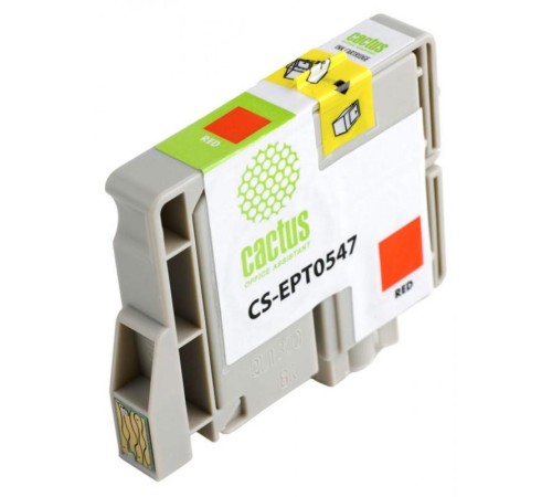 -/ Картридж струйный Cactus CS-EPT0547 T0547 красный (16.2мл) для Epson Stylus Photo R800/R1800
