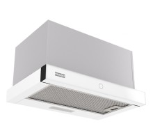 Вытяжка Franke/ Best, Вытяжка TOUCH WH 50, 50см, 750 м3/ч, сенсорное управление, LED освещение, Угольный фильтр Ф-07 (приобретается отдельно), цвет: нержавеющая сталь, лицевая планка: белое стекло