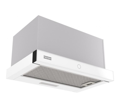 Вытяжка Franke/ Best, Вытяжка TOUCH WH 50, 50см, 750 м3/ч, сенсорное управление, LED освещение, Угольный фильтр Ф-07 (приобретается отдельно), цвет: нержавеющая сталь, лицевая планка: белое стекло