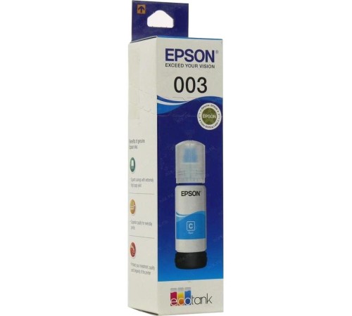 Чернила/ Epson 003 EcoTank Ink Cyan 65ml Чернила/ Epson 003 EcoTank Ink Cyan 65ml