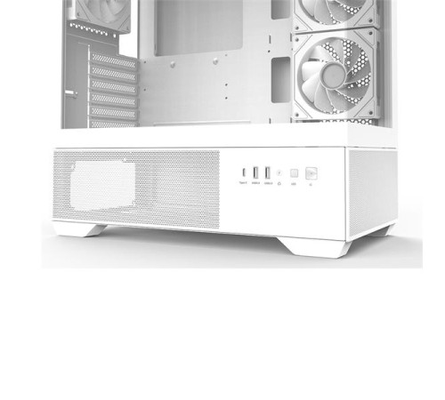 корпус ZALMAN CHRONIX, ATX, WHITE, WINDOW, 1xCombo (3.5’’ or 2.5’’), 1x3.5’’HDD, 2x2.5’’SSD, 1xUSB2.0, 1xUSB3.0, 1xUSB Type-C, SIDE 2x120mm ARGB, REAR 1x120mm ARGB