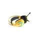 Гарнитура игровая проводная Dareu EH732 Yellow (желтый), подключение USB, подсветка RGB (Мятая упаковка)