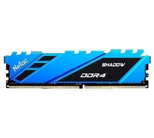 Оперативная память Netac Shadow 8GB DDR4-2666 (PC4-21300) C19 19-19-19-43 1.2V Memory module (DIMM) Blue