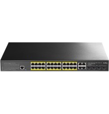 Коммутатор/ 24-Port Layer 2 Managed Gigabit PoE+ Switch with 4 Gigabit Combo Ports, 400W