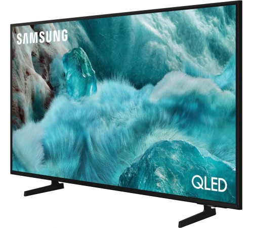 Телевизор ЖК 55'' Samsung/ 55", QLED, Ultra HD, Tizen Smart TV, HDR10+, Wi-Fi, Voice, DVB-T2/C/S2, Bluetooth, CI+(1.4), 20W, OTS Lite, 3HDMI, 2USB, Titan Gray 2025