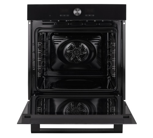 Встраиваемый духовой шкаф KORTING/ Встраиваемый духовой шкаф KORTING, режим СВЧ, 72 л, 10 режимов, сенсорное управление, LED дисплей, LED освещение, гриль, автоматическое отключение, таймер, 10+3 автоматических режимов, цвет черный