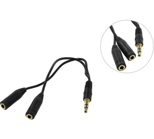 Defender Разветвитель для наушников Audio Jack для 2 наушников, 0,15 м