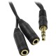 Defender Разветвитель для наушников Audio Jack для 2 наушников, 0,15 м