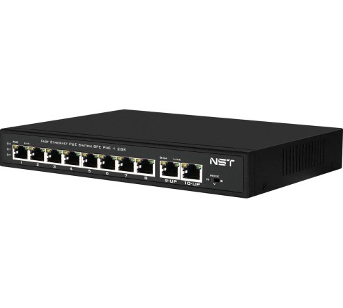 Passive PoE коммутатор Fast Ethernet/ Passive PoE коммутатор Fast Ethernet на 10 портов. Порты: 8 х FE (10/100 Base-T, 52V 4,5(+) 7,8(–)) совместимы с PoE (IEEE 802.3af/at), 2 x FE (10/100 Base-T) Uplink. Совместим со стандартами PoE IEEE 802.3af/at. Мощн Passive PoE коммутатор Fast Ethernet/ Passive PoE коммутатор Fast Ethernet на 10 портов. Порты: 8 х FE (10/100 Base-T, 52V 4,5(+) 7,8(–)) совместимы с PoE (IEEE 802.3af/at), 2 x FE (10/100 Base-T) Uplink. Совместим со стандартами PoE IEEE 802.3af/at. Мощн