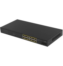 Коммутатор/ 16-Port Gigabit PoE+ Switch with 2 Gigabit SFP ports 200W