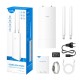 Точка доступа/ AX3000 High Power WiFi 6 Gigabit Outdoor Access Point, 2402Mbps at 5GHz + 574Mbps at 2.4GHz, 1 x Gigabit RJ45, 2 Detachable Antennas, 802.3at/802.3af PoE or 48V passive PoE, IP65 Waterproof, lightning protection, 48V passive PoE adapter inc
