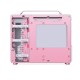 Корпус без блока питания/ Case JONSBO Z20, Mini-Tower, TG, no fan, 1xUSB-A 3.2 + 1xUSB-C 3.2, mATX, mITX Pink/White