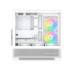 Корпус ПК без блока питания/ Case SAMA V40 White, Midi-Tower, TG, 6x120mm ARGB, 2xUSB 3.0 + 1xUSB 3.1 Type-C, ATX, mATX, mITX White