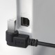 Greenconnect Кабель 0.5m USB 2.0, AM/BM угловой, черный, 28/28 AWG, экран, армированный, морозостойкий