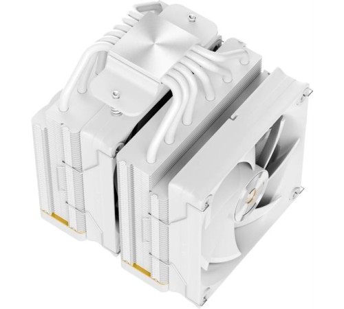 Кулер для процессора Ocypus Iota A62 WH, 2x120mm FAN, Display Panel, 6 HEAT PIPES, 4-PIN PWM, 500-2000 RPM, 29DBA, FDB, LGA115X/1200/1700/18XX, AM4/AM5