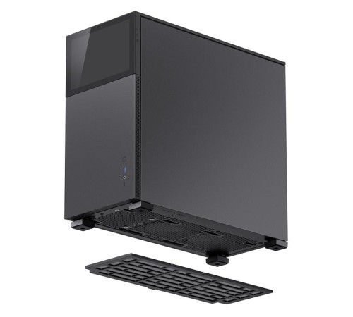 Корпус без блока питания/ Case JONSBO D41 STD SCREEN, Midi-Tower, TG, no fans, 1xUSB-A 3.2 + 1xUSB-C 3.2, ATX, mATX, mITX Black