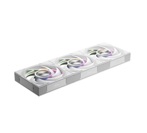 Кулер для корпуса/ Case Cooler PCCooler F7 X120 ARGB WH 3IN1 (120x120x28mm, 4-pin PWM, ARGB, 83CFM, 33.1dBA, 3000RPM, White, 3pcs)
