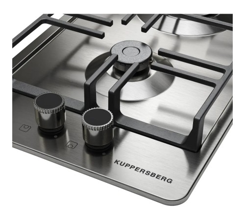 Варочная поверхность Kuppersberg/ Варочная поверхность Kuppersberg, газ, High-Tech, 32 см, автоматический электроподжиг, газ-контроль, форсунки под сжиженый газ, SABAF конфорки, чугунные решетки, цвет серебристый Варочная поверхность Kuppersberg/ Варочная поверхность Kuppersberg, газ, High-Tech, 32 см, автоматический электроподжиг, газ-контроль, форсунки под сжиженый газ, SABAF конфорки, чугунные решетки, цвет серебристый
