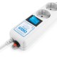Фильтр-удлинитель Power Cube PRO, 3,0 м, LC контур, 16А/3,5кВт/ Surge protector Power Cube Pro 3,0 m, LC circuit, 6 outlets (white) 16A / 3,5kVt
