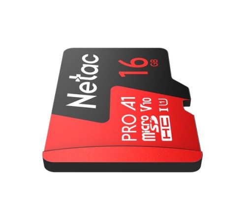 Носитель информации Netac P500 Extreme PRO 16GB MicroSDHC V10/U1/C10 up to 100MB/s, retail pack card only